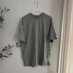 Boohoo Mens Olive Crew Neck Short Sleeve Tee